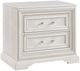 Crown Mark Alexandria Antique White Nightstand-0
