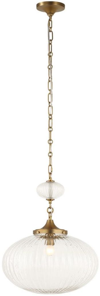 Uttermost® Bellaire Clear/Matte Gold Pendant-0