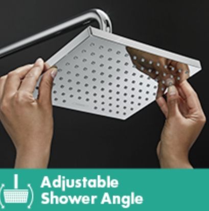 Hansgrohe Vernis Shape Brushed Nickel 2.5 GPM Showerhead-4