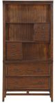 Mazin Furniture Frazier Park Brown Cherry Bookcase-1