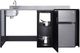 Summit® 72" Black/Stainless Steel Barrier-Free All-in-one Kitchenette-5