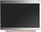 Ilve® Majestic III 36" White Pro Style Induction Range with Triple Glass Door and Copper Trim-2