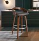 Armen Living Sonia Gray/Walnut Bar Stool-1