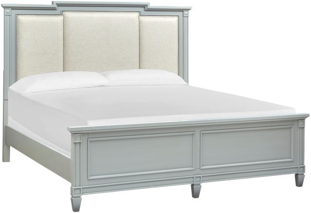 Magnussen Home® Glenbrook Pebble California King Panel Bed with Upholstered Headboard-0