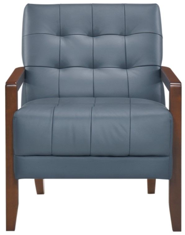 Homelegance® Crafton Blue/Walnut Accent Chair-2