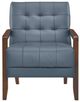 Homelegance® Crafton Blue/Walnut Accent Chair-2