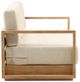 Dovetail Furniture Darlene Natural/Sand Fabric/Teak Outdoor Sofa -3