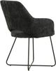 Primo™ International Chaise 2-Piece Duda Black Dining Arm Chair Set-4