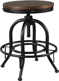 Signature Design by Ashley® Valebeck Black/Brown Swivel Barstool