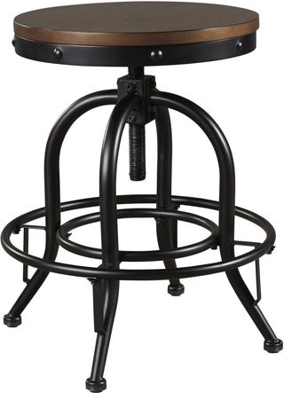 Signature Design by Ashley® Valebeck Black/Brown Swivel Barstool