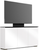 Salamander Designs® Chameleon Miami Low Profile 337M Warm Gloss White With TV Mount AV Cabinet-0