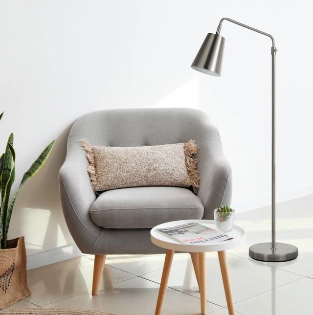 Renwil® Everren Norwich Brushed Nickel Floor Lamp-1