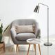Renwil® Everren Norwich Brushed Nickel Floor Lamp-1