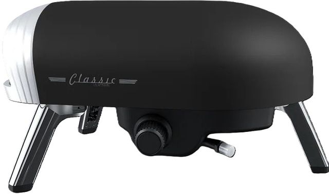 Unique® Appliances Classic Retro 12'' Matte Black Liquid Propane Pizza Oven-2