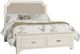 Vaughan-Bassett Bungalow Lattice King Upholstered Stroage Bed-0