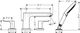 Hansgrohe Metris Brushed Nickel 4-Hole Roman Tub Set Trim with 1.75 GPM Handshower-1