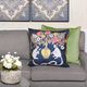 Stylecraft Tinck Dark Blue/Velvet Throw Pillow-3