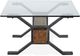 Magnussen Home® Sawyer Glass Top Cocktail Table with Toasted Nutmeg Iron Base-2