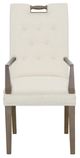 Fairfield® Customizable Entree Dining Pull Tall Button Back Arm Chair-1