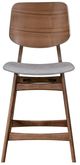 New Classic® Home Furnishings Oscar 5-Piece Clear/Gray/Walnut Counter Table Set-4