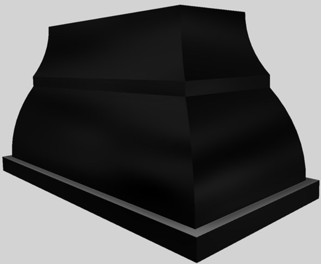 Vent-A-Hood® Designer Series 54" Black Island Range Hood-4