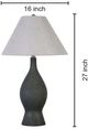 Classy Living 2-Piece Cerulean Elegance Blue Gray Table Lamp Set-1