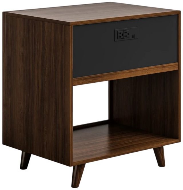Flexsteel® Ludwig Walnut Open Nightstand-3