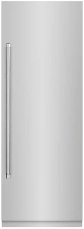 ZLINE 30" 16.7 Cu. Ft. Stainless Steel Column Refrigerator with Graphite Gray Interior-0