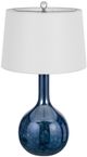 Cal® Lighting & Accessories Gourd Style 2-Piece Antique Blue Luster Table Lamp Set-2