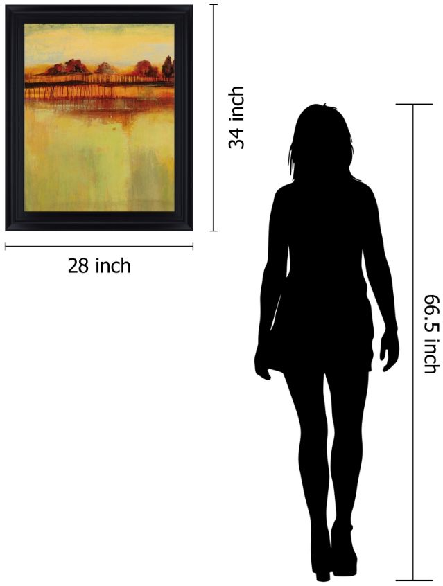 Classy Living Amber Sunset Glow Wall Art-1
