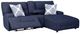 Signature Design by Ashley® Acklen Place 3-Piece Navy Right-Arm Facing Power Reclining Sectional Sofa and Chaise-2