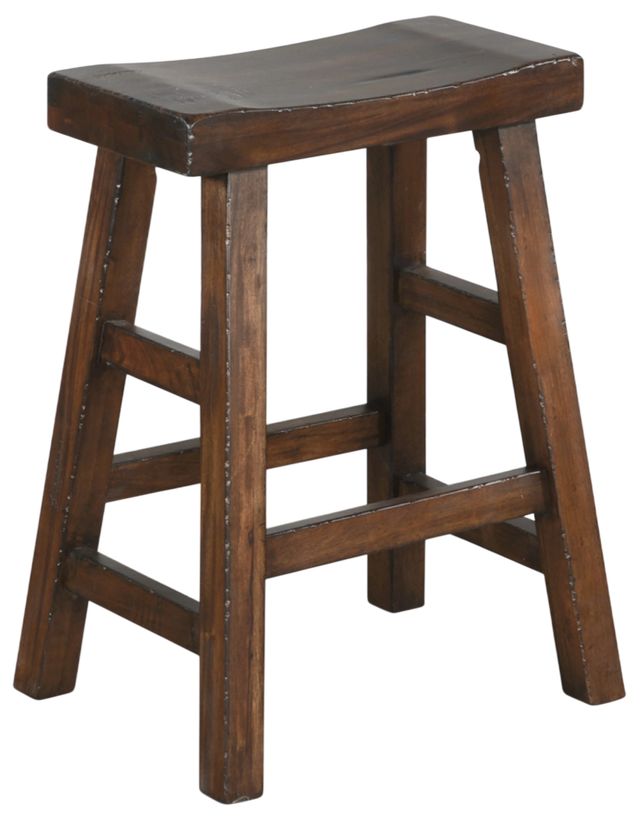 Sunny Designs™ Santa Fe Saddle Dark Chocolate 24" Stool-0