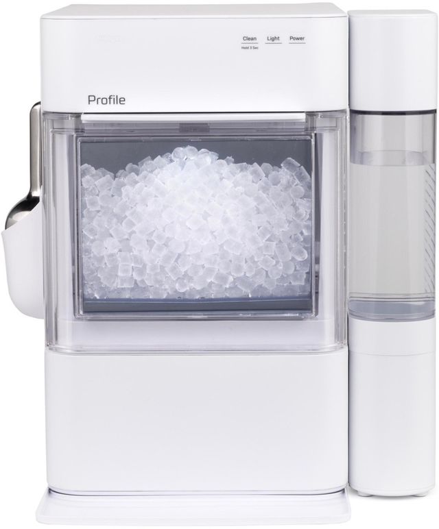 GE Profile™ Opal™2.0 Ultra 13" 38 lb. Stone White Ice Maker-0