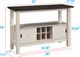 Crown Mark Maribelle Chalk/Warm Gray Chalk Server-2