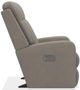 La-Z-Boy® Finley Pewter Leather Power Rocking Recliner with Headrest-2