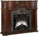 Michael Amini® Windsor Court Vintage Fruitwood Fireplace with Electric Insert-4