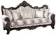 Furniture of America® Palencia Beige/Dark Cherry Sofa-0