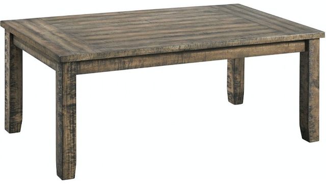 Elements International Finn 3-Piece Walnut Accent Trestle Occasional Table Set-1