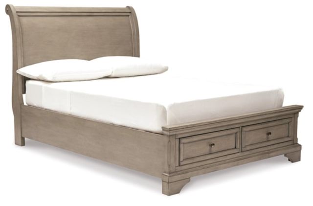 Signature Design by Ashley® Lettner 6-Piece Light Gray Full Sleigh Bed Set-1