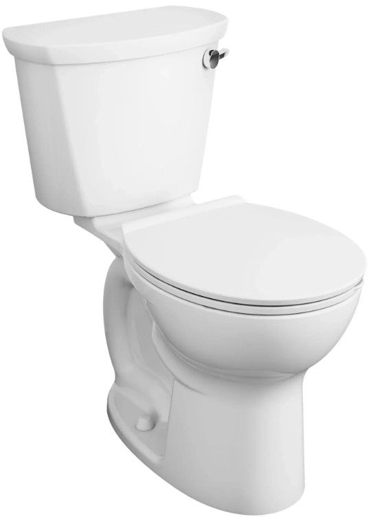 American Standard Cadet® White PRO Two-Piece Chair Height Round Front Right-Hand Trip Lever Toilet Less Seat-0