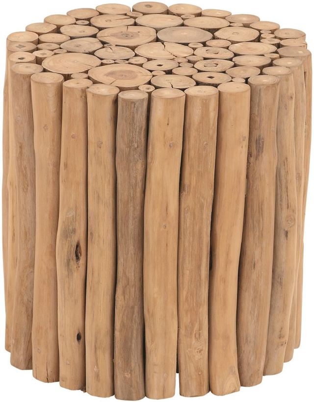 Deco Marche Brown Teak Accent Table-0