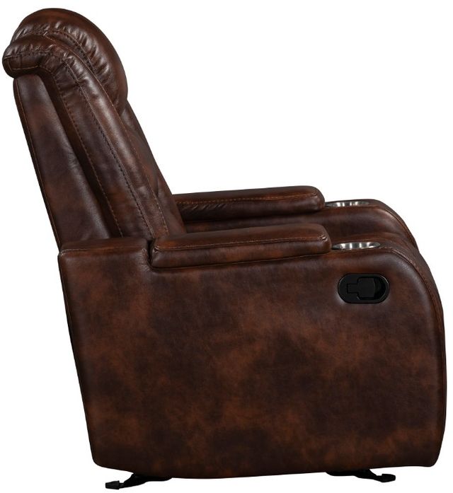 New Classic® Home Furnishings Chester Brown Manual Glider Recliner-4