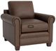 Bassett® Furniture Customizable Carolina Leather Panel Arm Chair-0