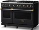 Viking® 5 Series 48" Onyx Pro Style Gas (NG) Range with Brushed Brass Trim-2