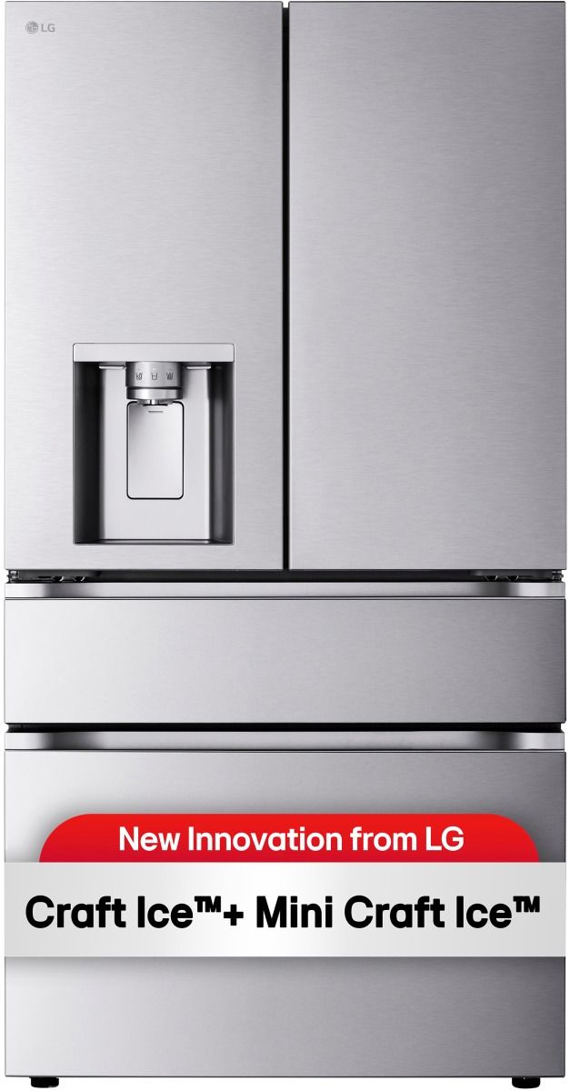 LG 36" 28.6 Cu. Ft. PrintProof™ Stainless Steel French Door Refrigerator with Dual Ice Maker-2