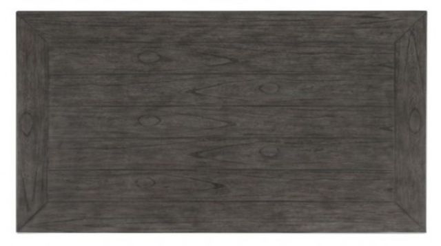 Furniture of America® Pendola Brown Dining Table with Rustic White Base-4