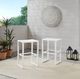 Linon Alora 2-Piece White Aluminum Outdoor Barstool Set-1