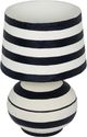 TOV Furniture Positano Black/Off-White Striped Papier Mache Table Lamp-3