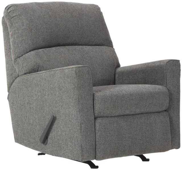 Benchcraft® Dalhart Charcoal Rocker Recliner-0