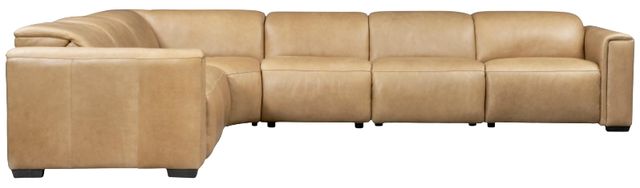 Bernhardt Billings Bernhardt Living 6-Piece Brown Leather L-Shape Power Reclining Sectional-0